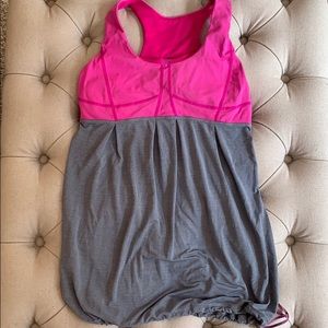 Lululemon pink and gray top